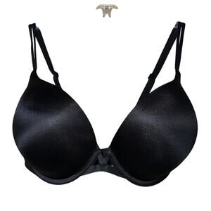 34DDD Victoria's Secret Bra Very Sexy Padded Push Up Black Underwire Va Va Voom